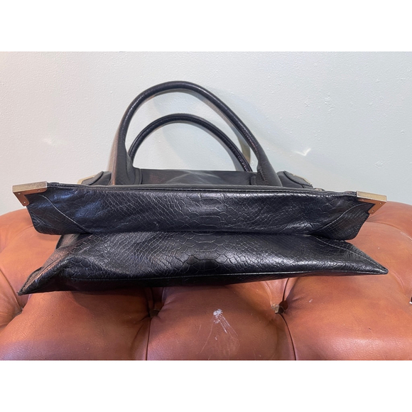 Women's Foley + Corinna Black Leather Tote Bag - Picture 8 of 13